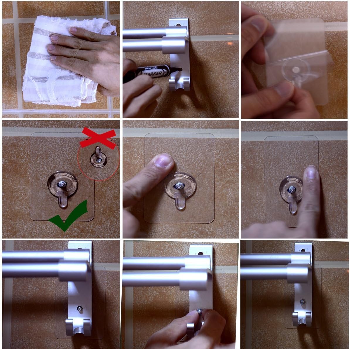 Screw Sticky Hooks (Pack of 10)