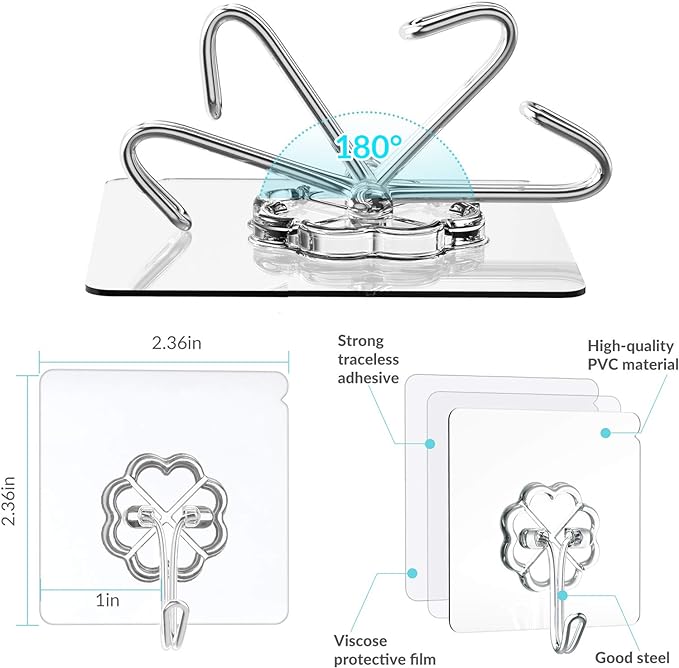 Flower Hooks ( Pack of 10 )