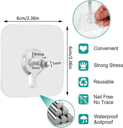 Screw Sticky Hooks (Pack of 10)